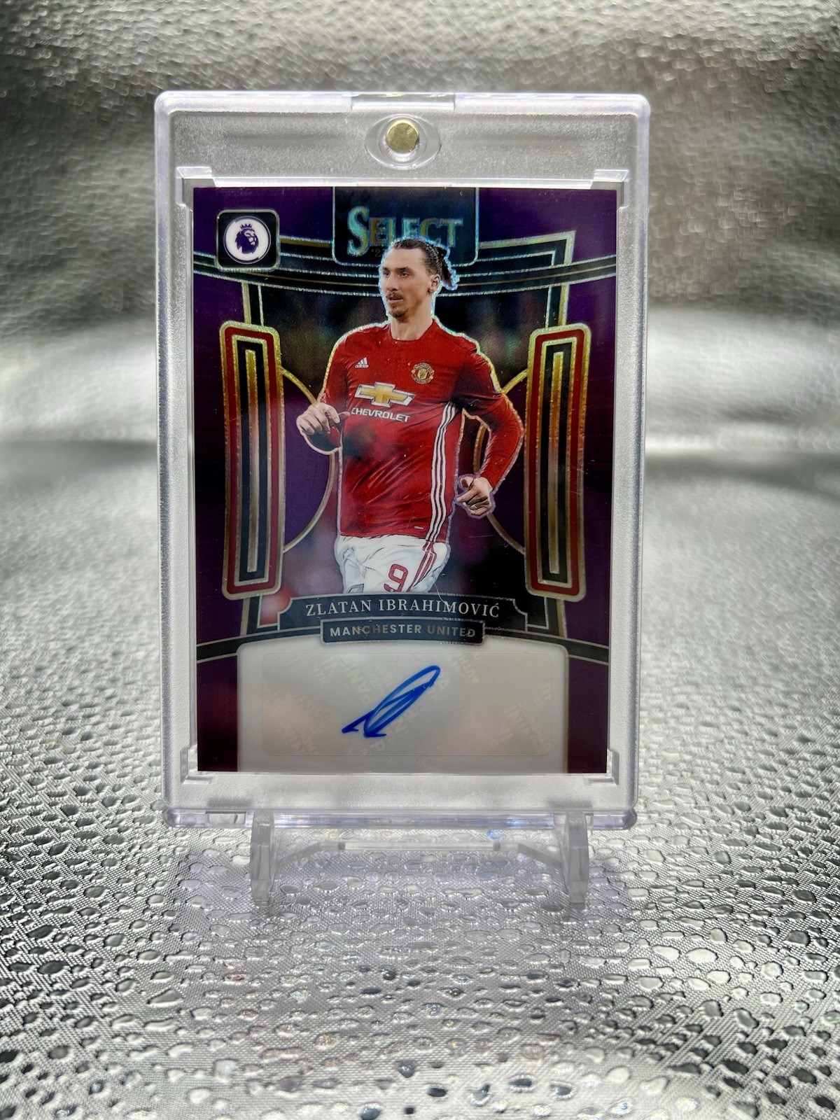 2023-24 Select Premier League Zlatan Ibrahimovic True Purple Auto /49 🔥