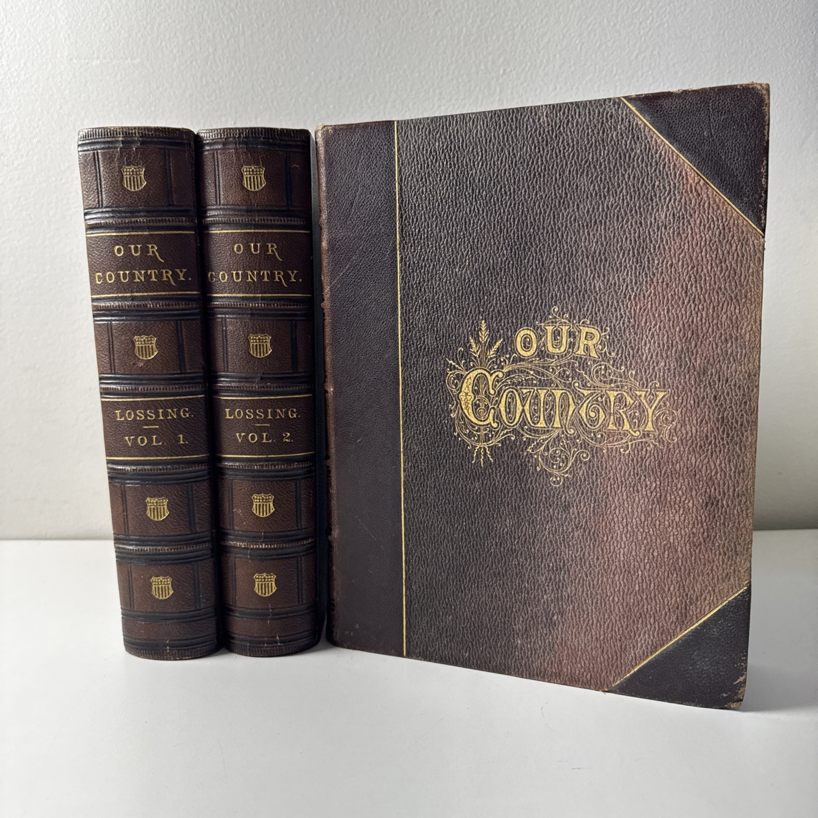 Antique Our Country A Household History 1st Edition 3 Vol. Set Benson J. Lossing