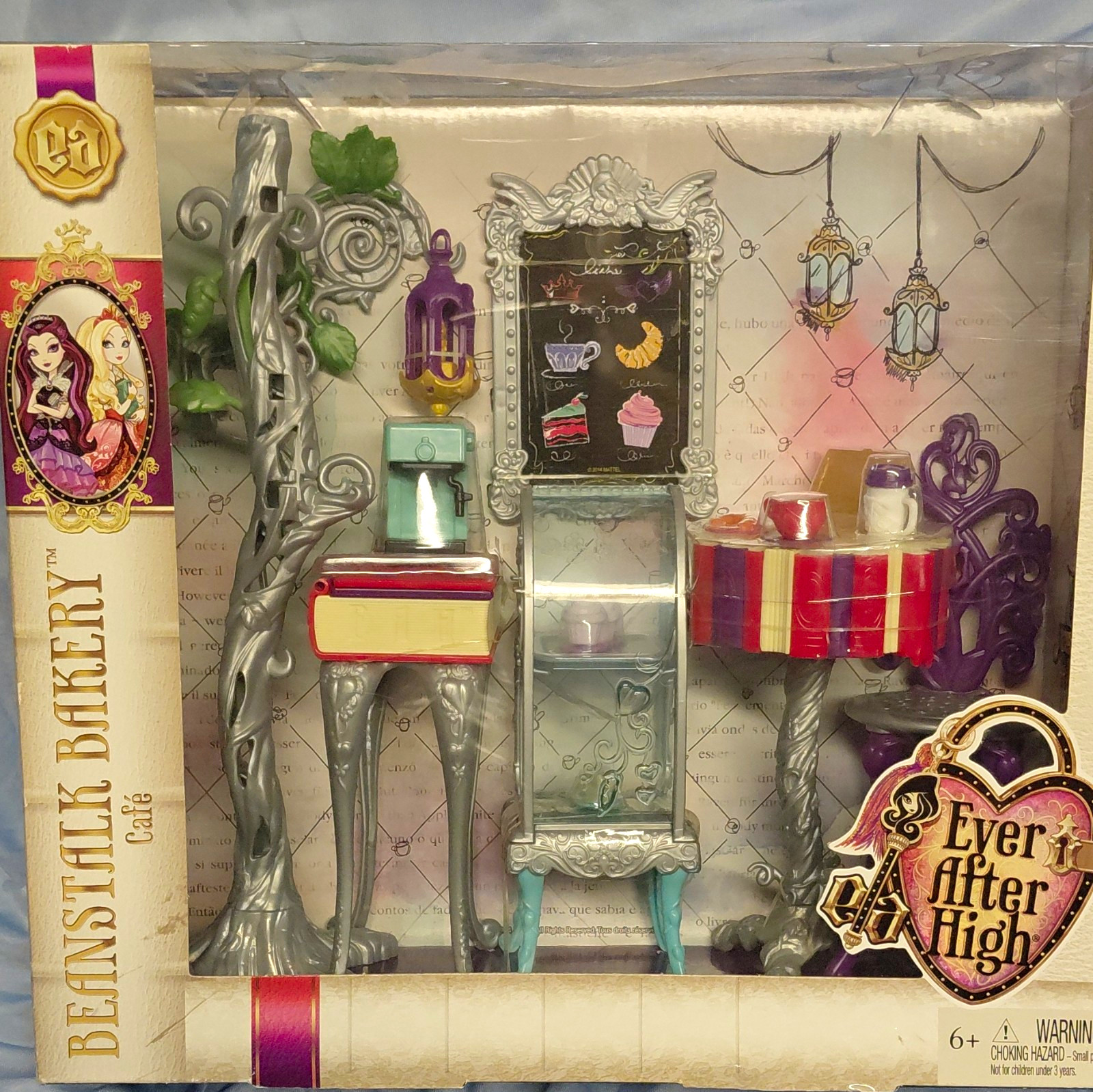 Ever After High Beanstalk Bakery Cafe Dining Set 5pc for 11in Dolls 6+