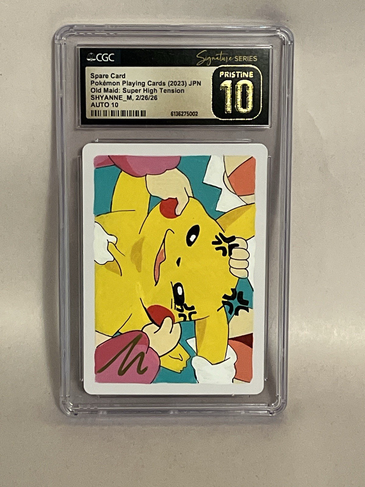 BLACK LABEL CGC 10 PRISTINE AUTO 10 Shyanne M Signed Pokémon Custom Art BLACK LABEL CGC 10 PRISTINE AUTO 10 Shyanne M Signed Pokémon Custom Art