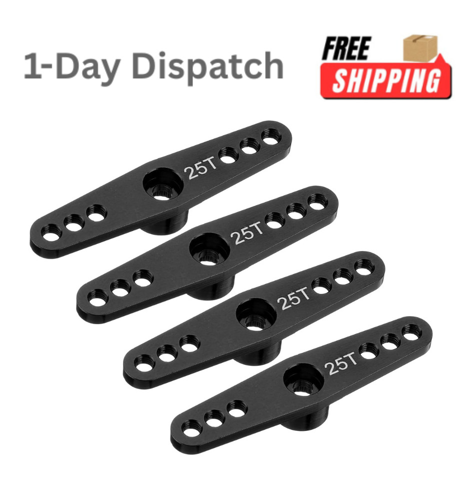 MECCANIXITY 4 Pcs 25T Servo Horn Double Arms 47mm.