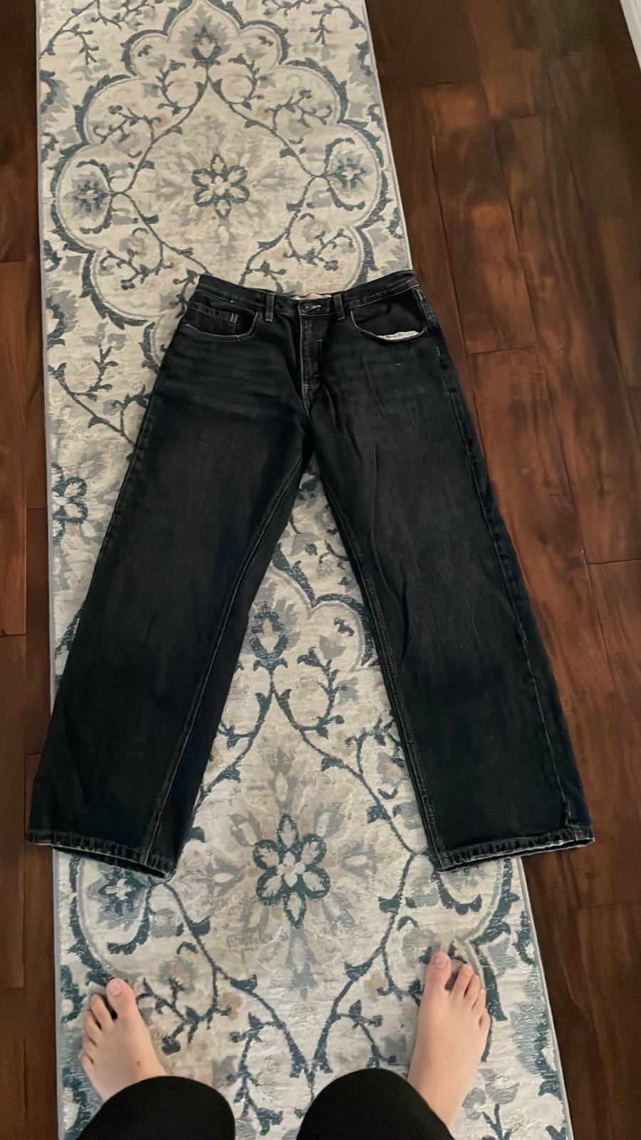 J.Crew Men’s Bowery Straight Fit Dark Wash Blue Denim Jeans Cotton 5-Pocket