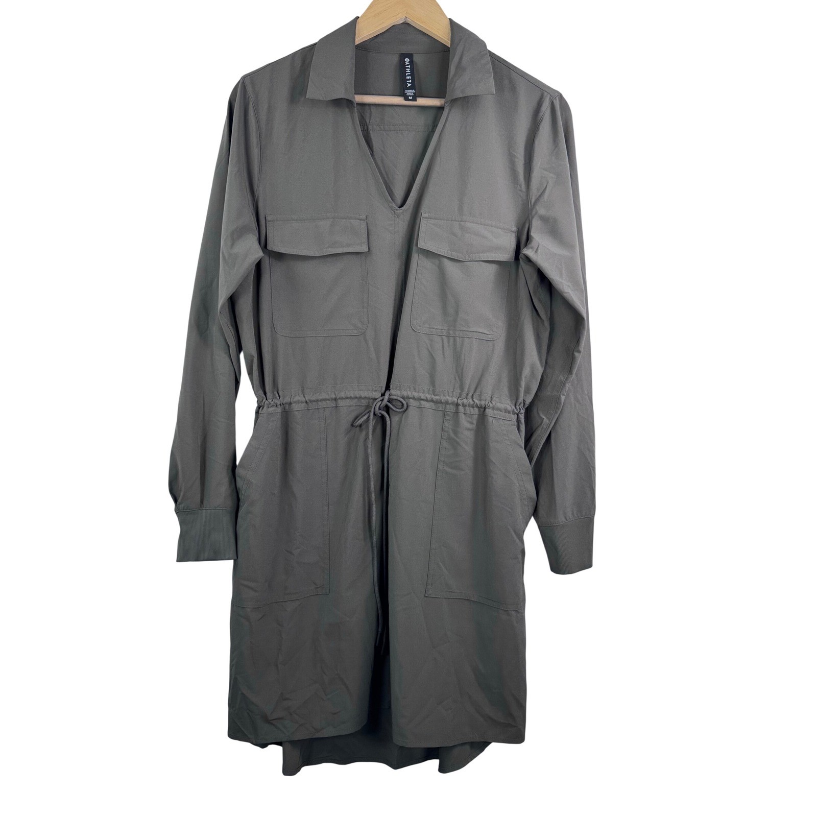 Athleta Zuma Mountain shirt Dress sz M athleisure hiking utility