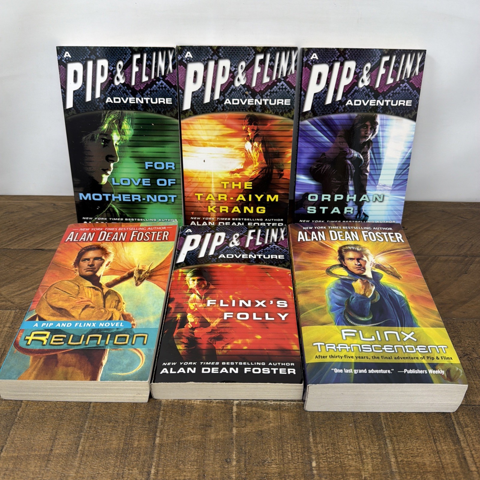 Pip and Flinx Alan Dean Foster Lot of 6 Mixed Series Paperback Books