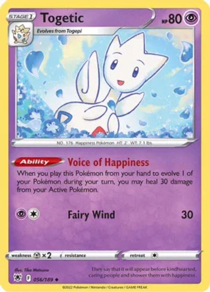 Togetic - 056/189 - Uncommon (Near Mint) Astral Radiance - Psychic Pokémon