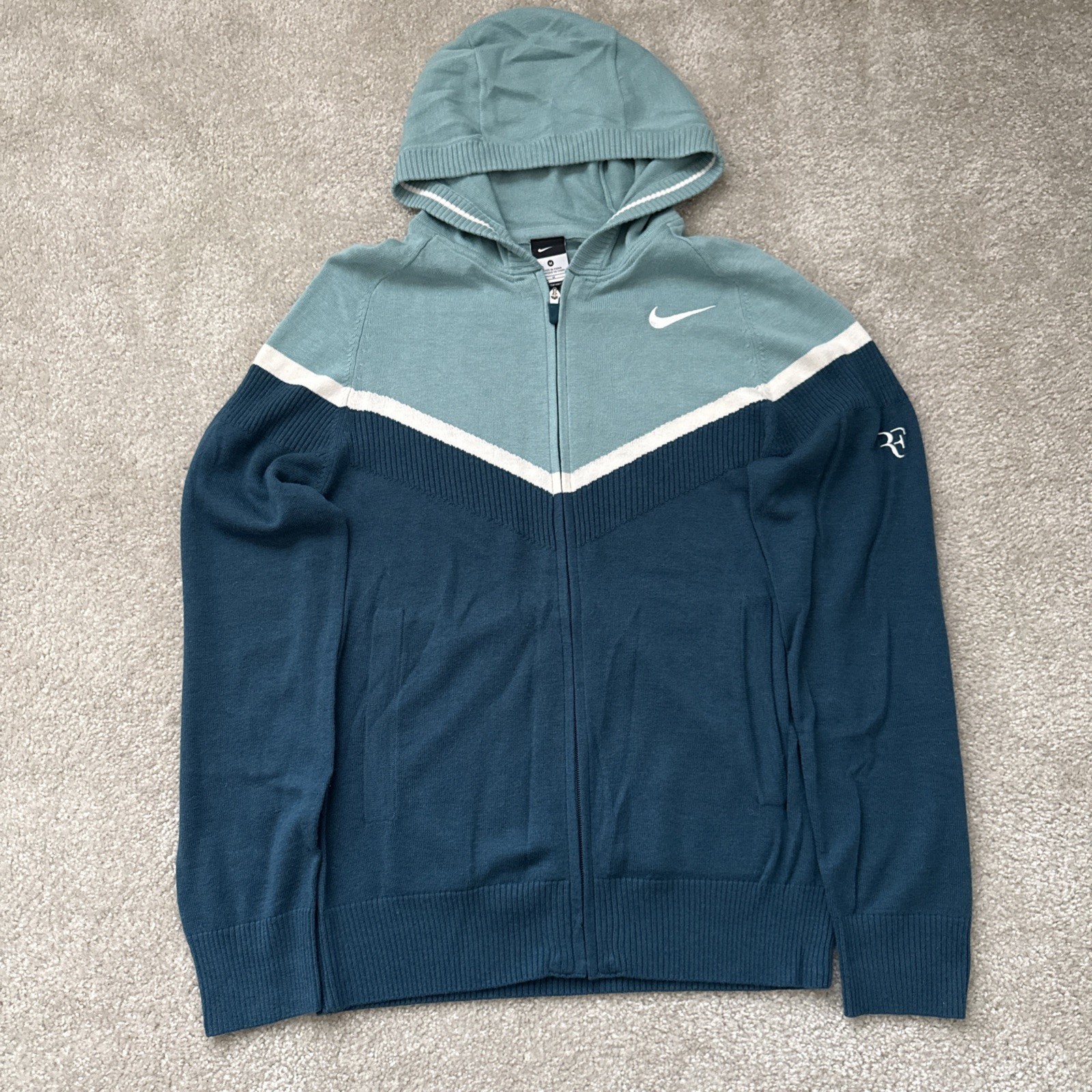Nike Roger Federer Custom Athlete PE RF 2014 Cincinnati Jacket Hoodie M