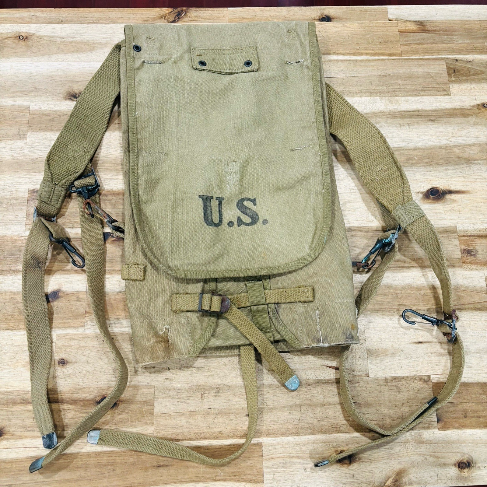 US Military WW2 USMC Army Field Gear Equipment 1942 Pack Backpack Haversack
