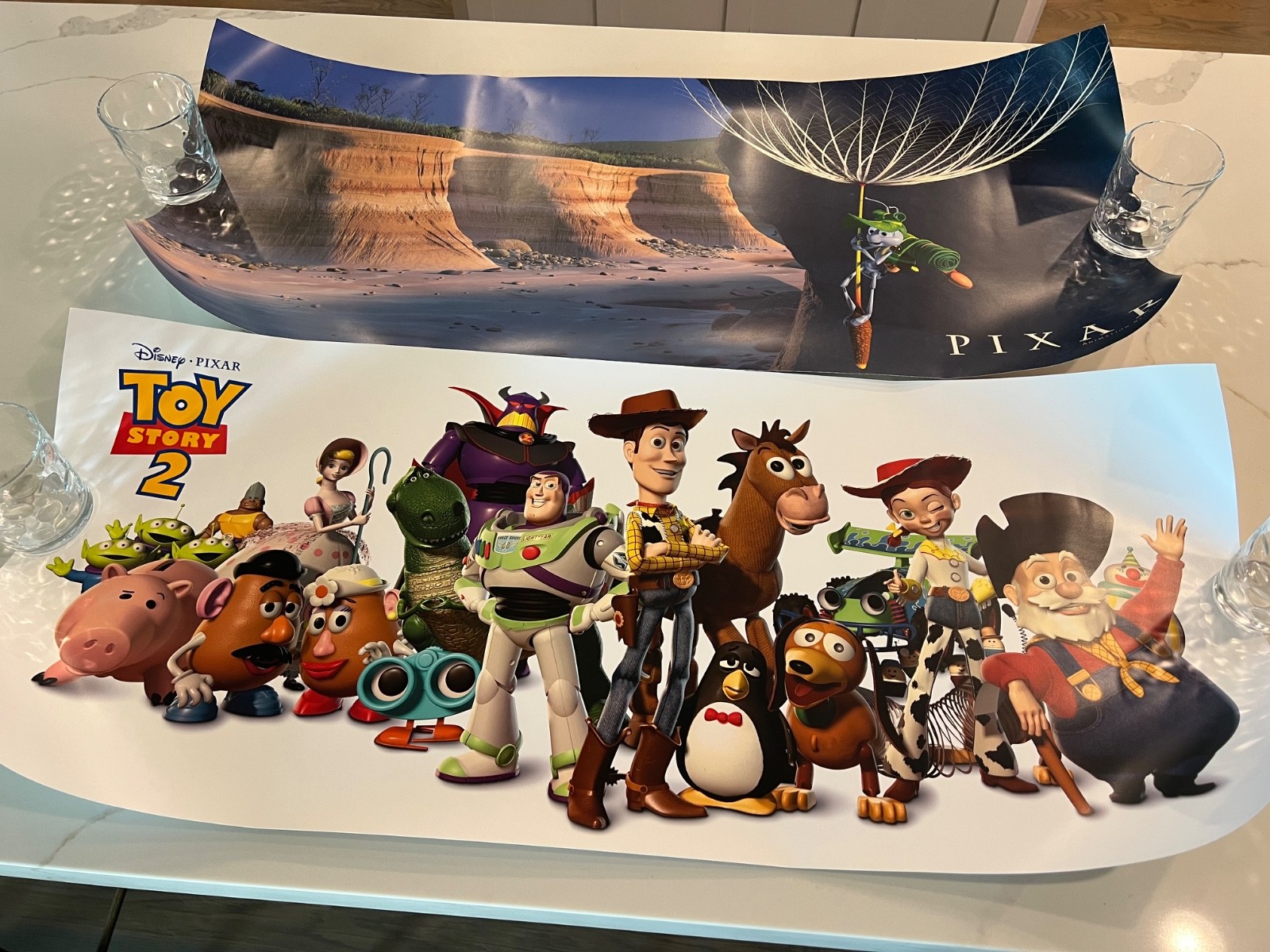 1999 Disney Pixar SHAREHOLDER ONLY Lot Toy Story and Bugs Life Posters