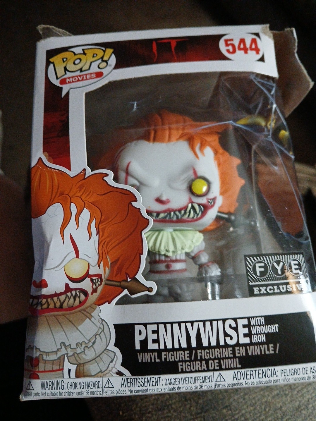 Pop Funko IT PENNYWISE #544 With Wrought Iron Pop Funko IT PENNYWISE #544 With Wrought Iron