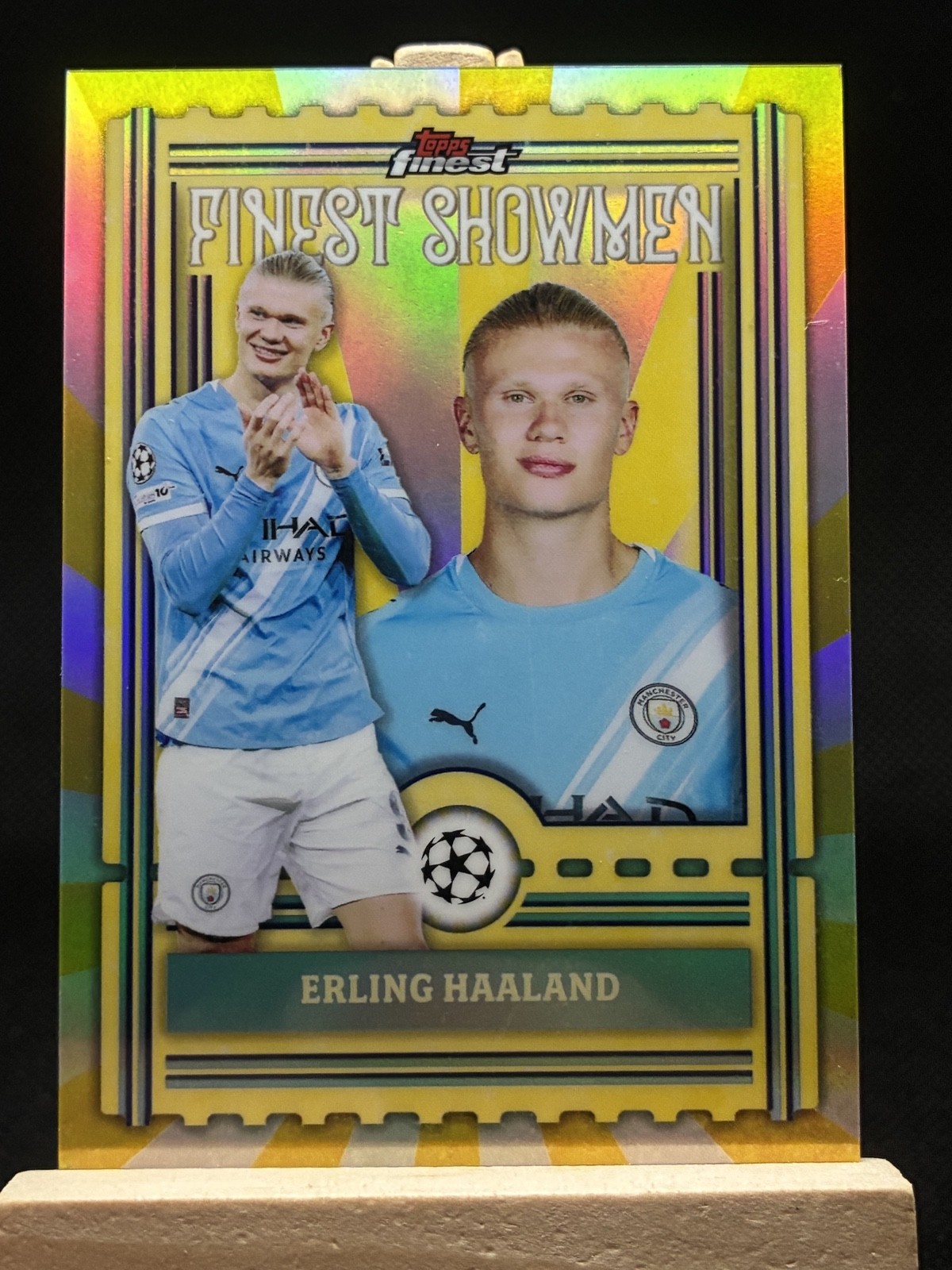 ERLING HAALAND 25-26 Topps Finest Uefa Club Competition Finest Showmen #FS-25