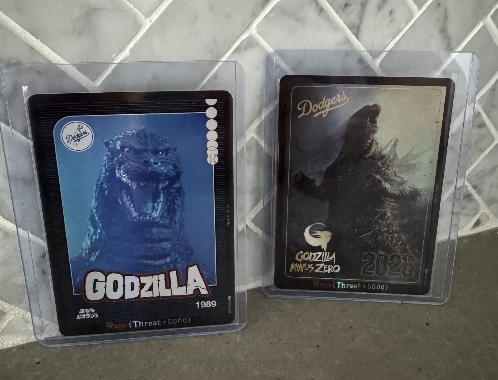 2026 & 1989 LA Dodgers x Godzilla Game Cards – ゴジラ Godzilla Minus Zero Card SGA 