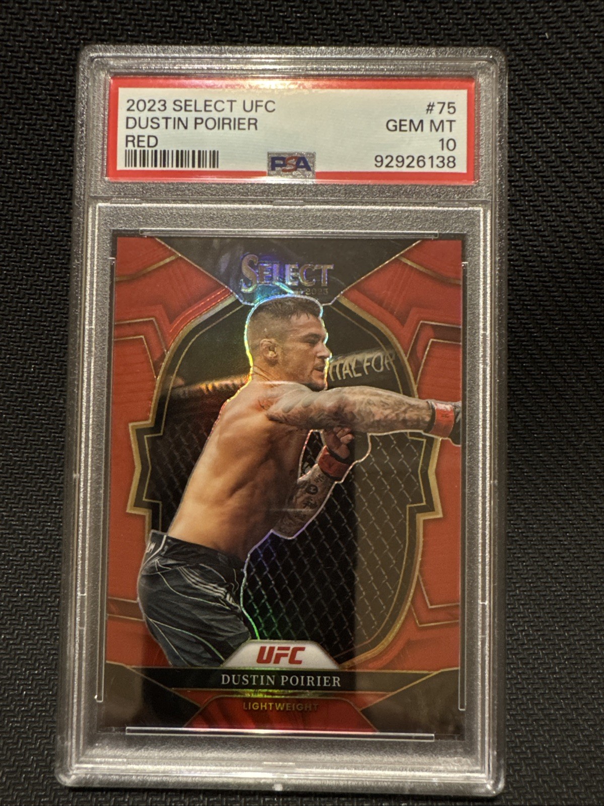 2023 Panini Select UFC DUSTIN POIRIER /175 PSA 10 (read Description)