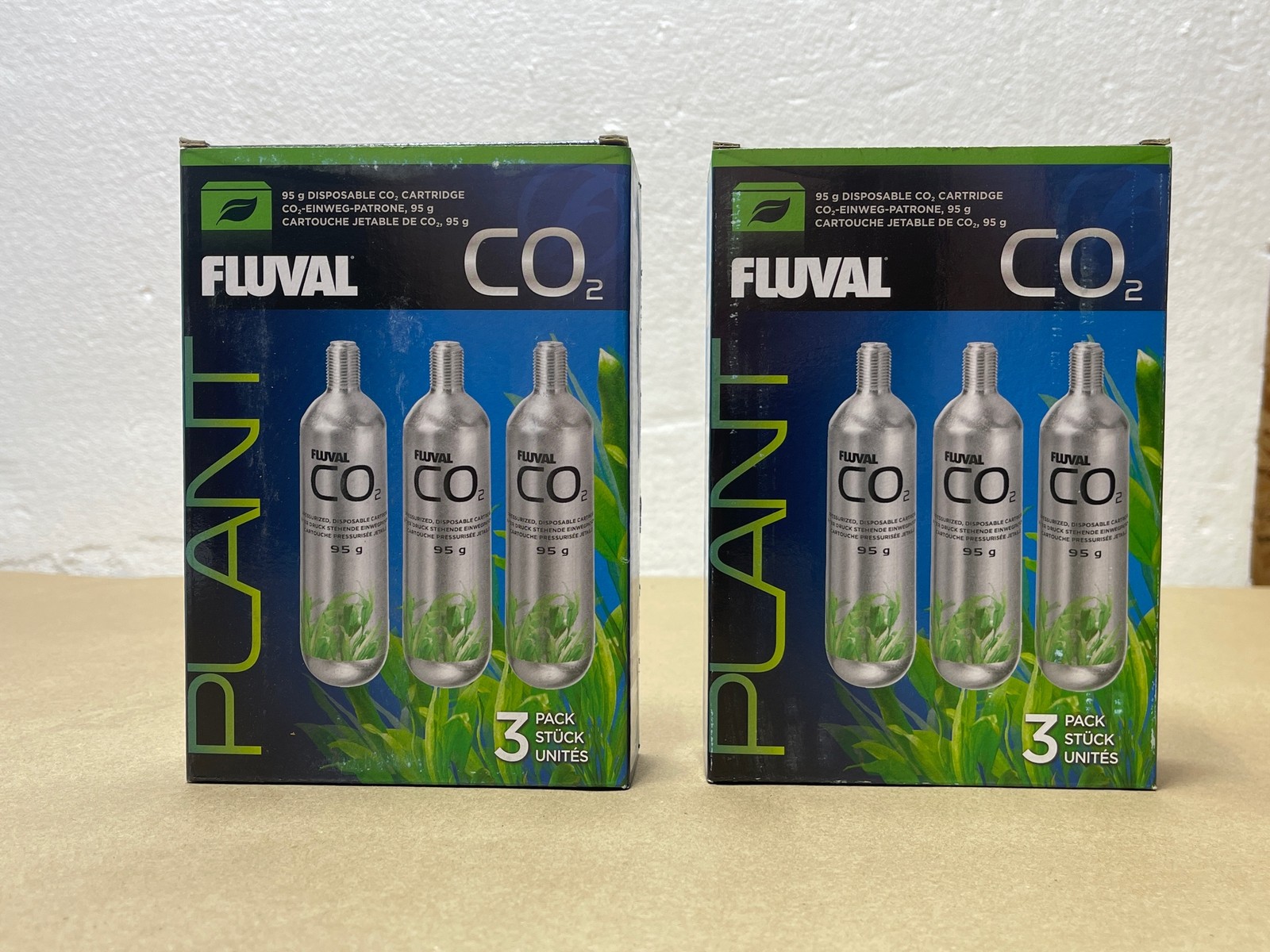 6x Lot Fluval 95g Pressurized CO2 Disposable Cartridge 6x Lot Fluval 95g Pressurized CO2 Disposable Cartridge