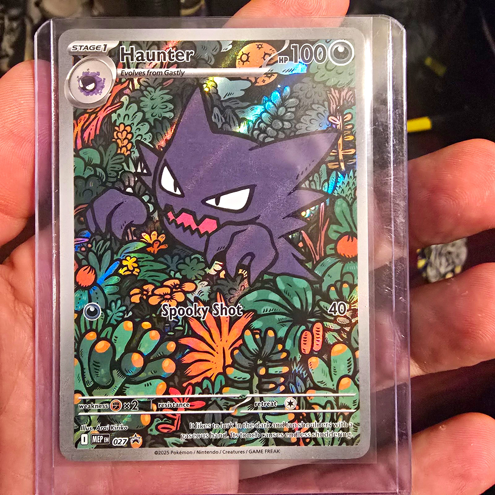 Pokemon TCG Haunter 027 ME Mega Evolution Promo Holo Stage 1 100HP EN IR Pokemon TCG Haunter 027 ME Mega Evolution Promo Holo Stage 1 100HP EN IR