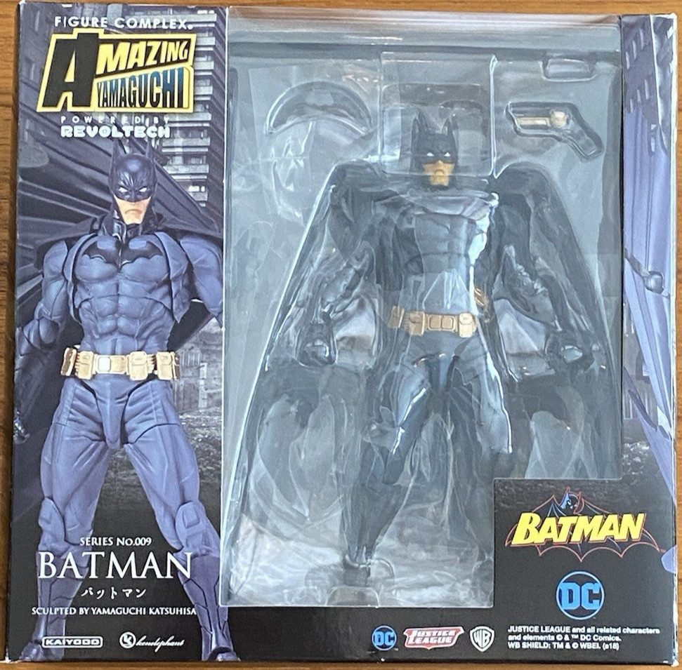 Kaiyodo Amazing Yamaguchi No.009 Batman Action Figure - 100% Authentic NIB