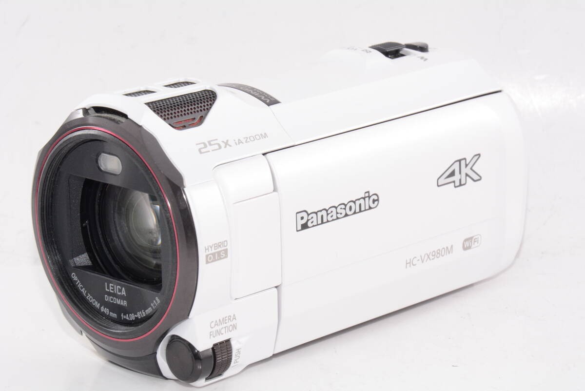 Panasonic HC-VX980M 4K Camcorder White Video Camera Tested From Japan