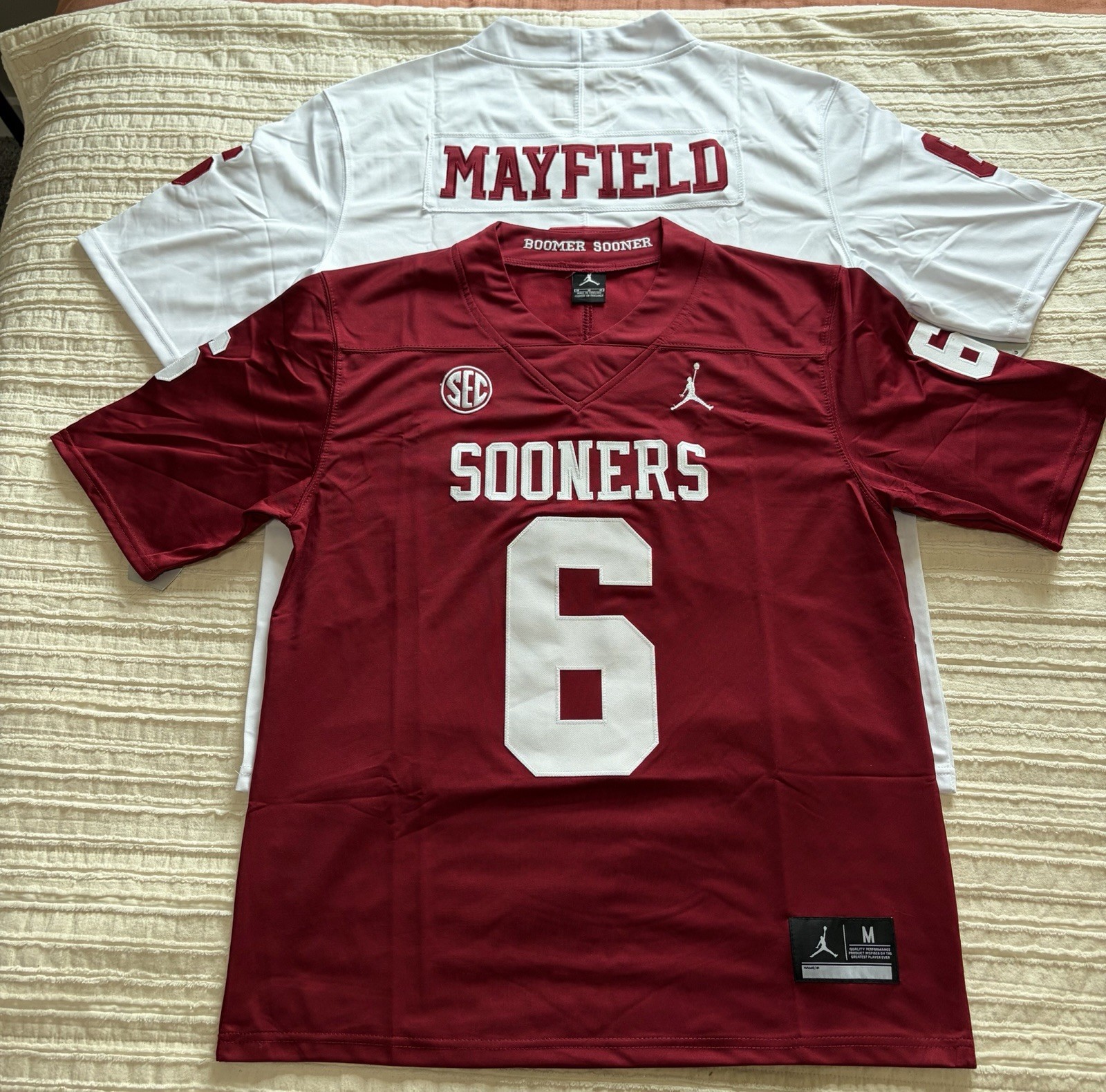 NEW Baker Mayfield Oklahoma Sooner #6 Jersey SHIPS SAME DAY NEW Baker Mayfield Oklahoma Sooner #6 Jersey SHIPS SAME DAY