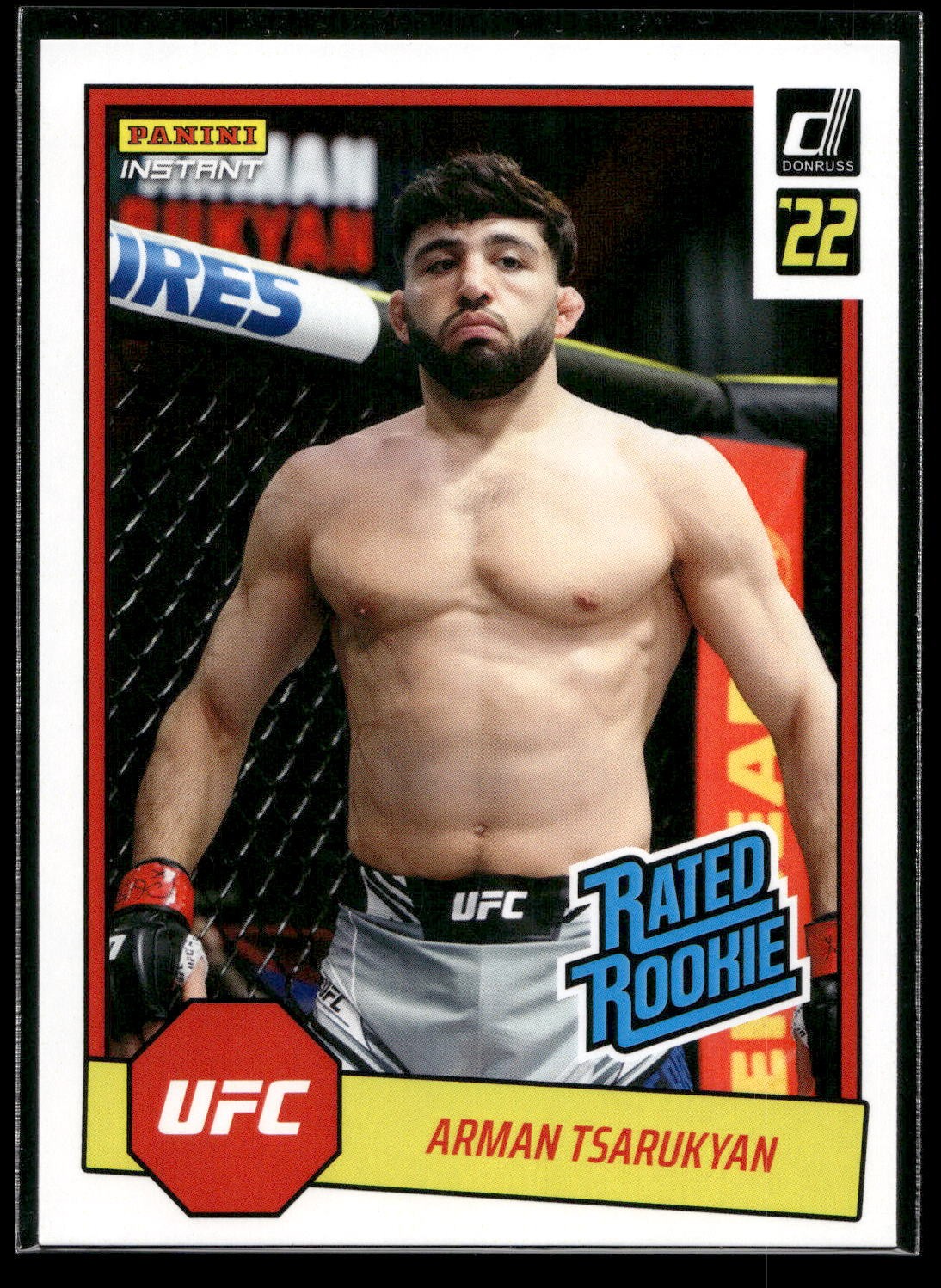 2022 Panini Instant UFC Arman Tsarukyan RATED ROOKIE RETRO 1/492 SP #RR7 RC