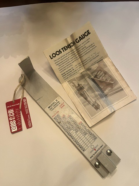 Loos Model B Cable Tension Gauge PT-2 Style Rigging Tensiometer 3/16\
