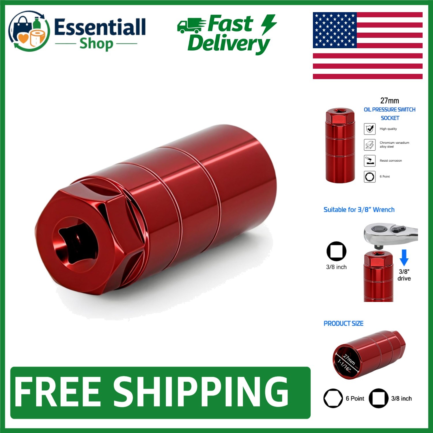 Effortless Oil Pressure Switch Replacement Tool - Fits 1\