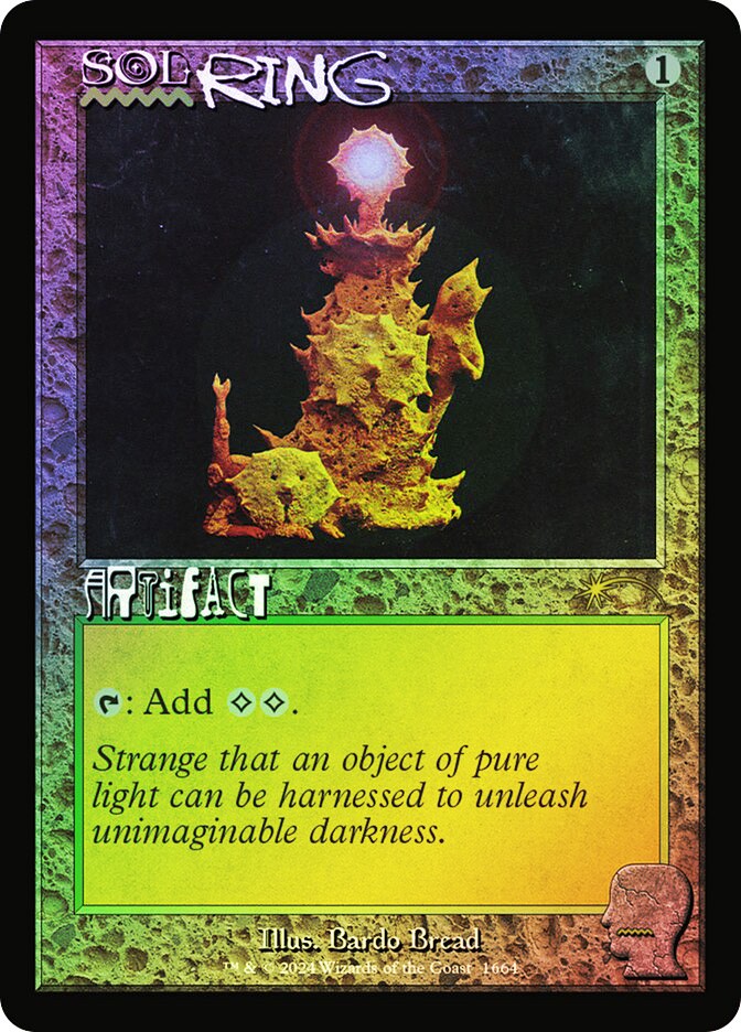 MTG FOIL Sol Ring Full Art - Secret Lair Drop #1664