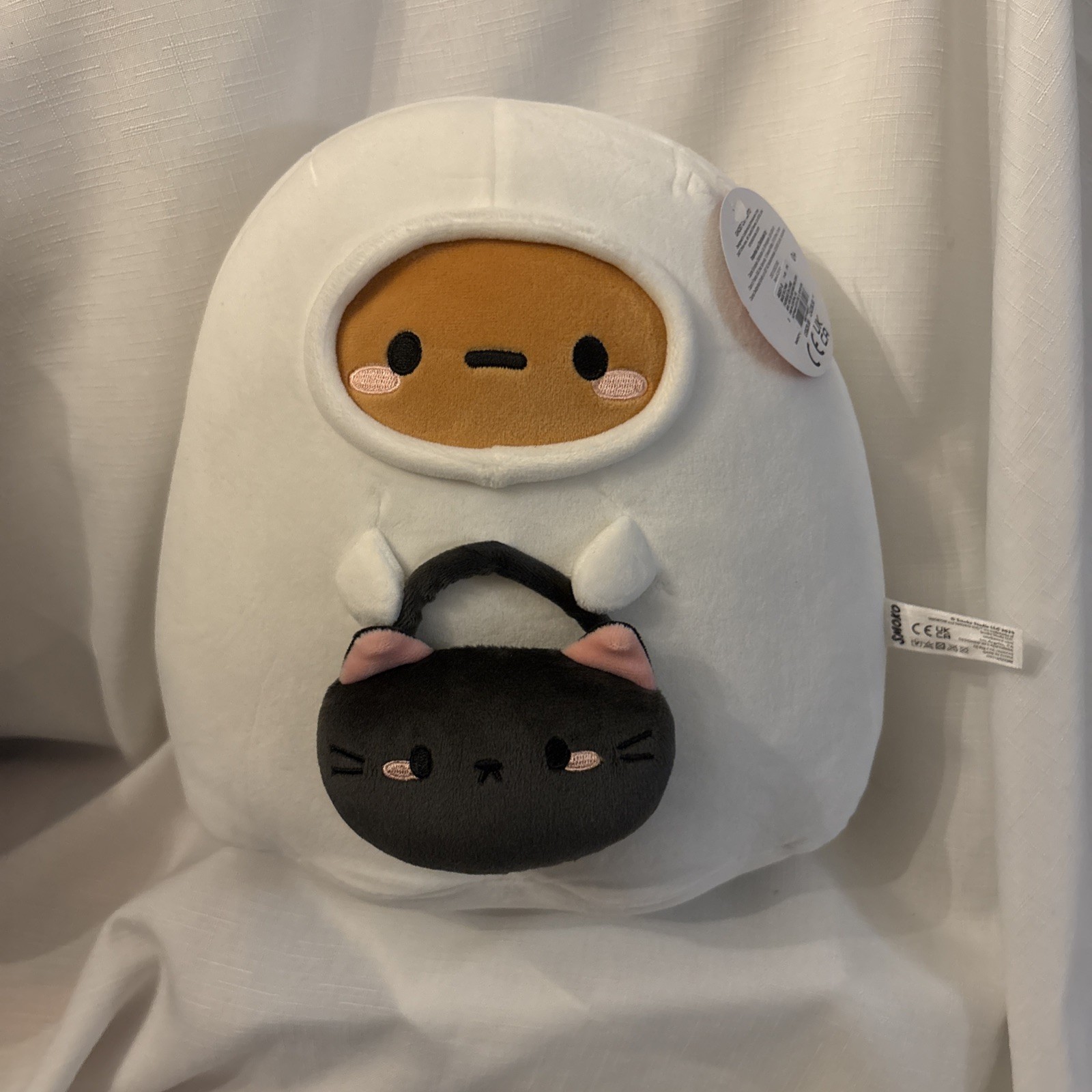 Smoko 12” Inch GHOST CAT TAYTO  Mochi Plush Potato Halloween Costume RARE New