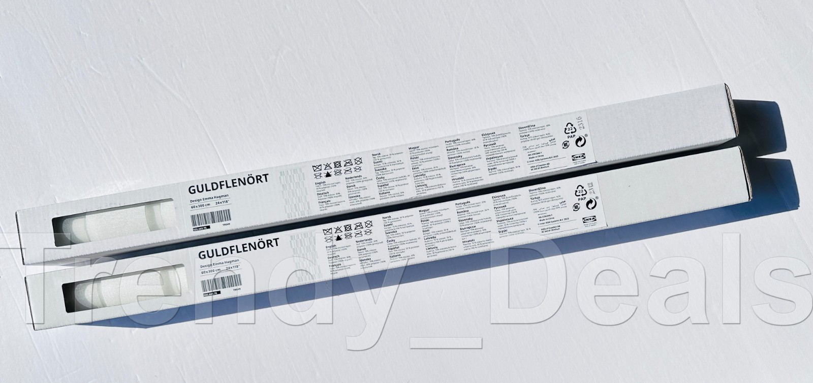 SET of 2 - Ikea GULDFLENORT Sheer Panel Curtain Blind 24\