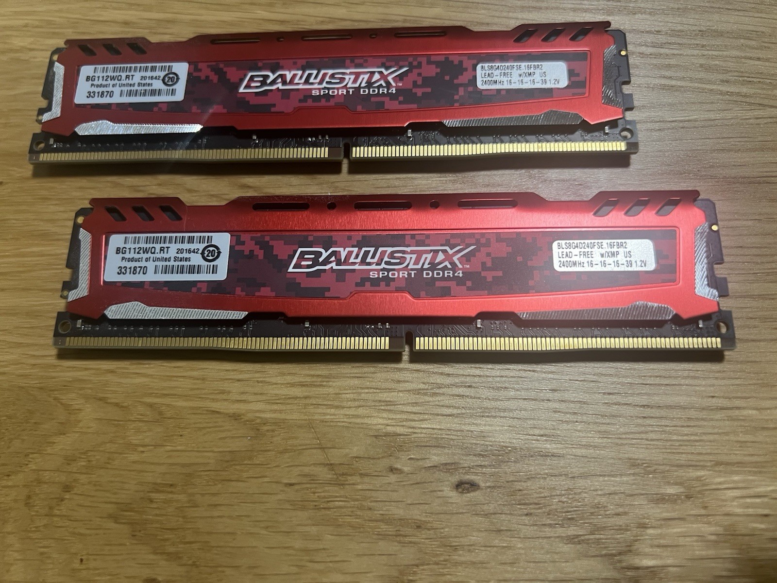 Crucial Ballistix Sport LT 16GB (8GBx2) DDR4 2400MHz RAM Crucial Ballistix Sport LT 16GB (8GBx2) DDR4 2400MHz RAM