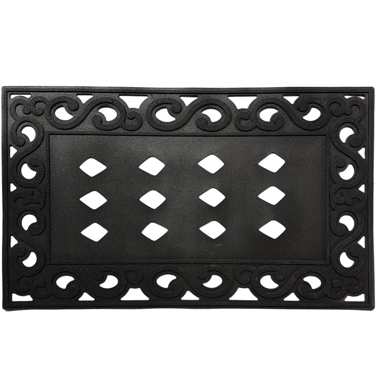 Briarwood Lane  Rubber Scroll Mini Mat Doormat Tray 30x18