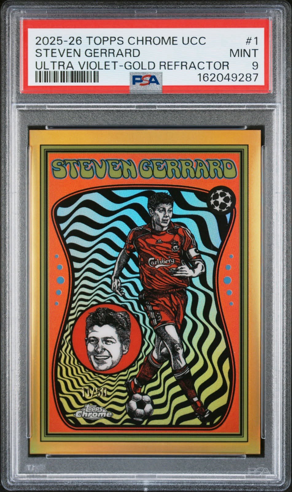 2025-26 Topps Chrome Uefa Club Competitions - Ultra Violet Steven Gerrard #UV-1
