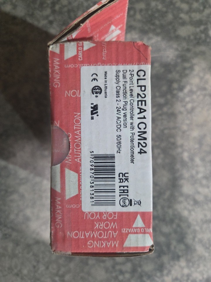 CARLO GAVAZZI CLP2EA1CM24 COND.LEVEL 2+1 FILL EMPTY PLUG \ CARLO GAVAZZI CLP2EA1CM24 COND.LEVEL 2+1 FILL EMPTY PLUG \