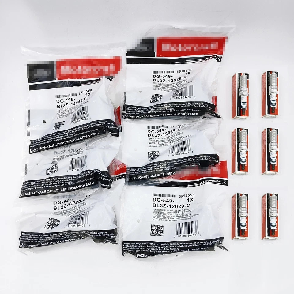6 Sets GENUINE DG549 Motorcraft Ignition Coil & Spark Plug For Ford F150 3.5L US
