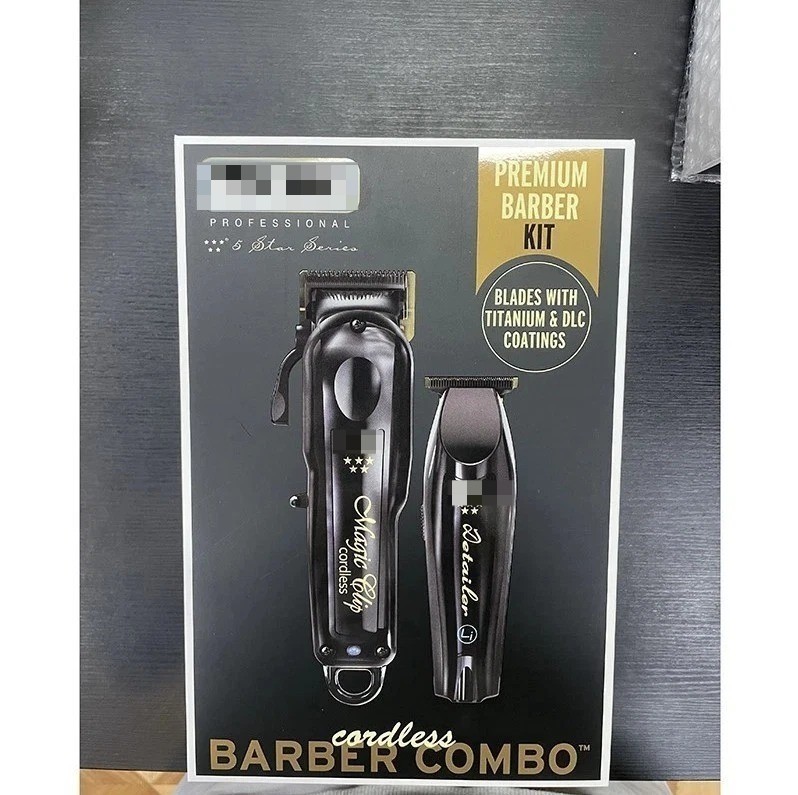 Wahl Cordless Barber Combo Clipper/Detailer Trimmer - Black (3025397) US STOCK