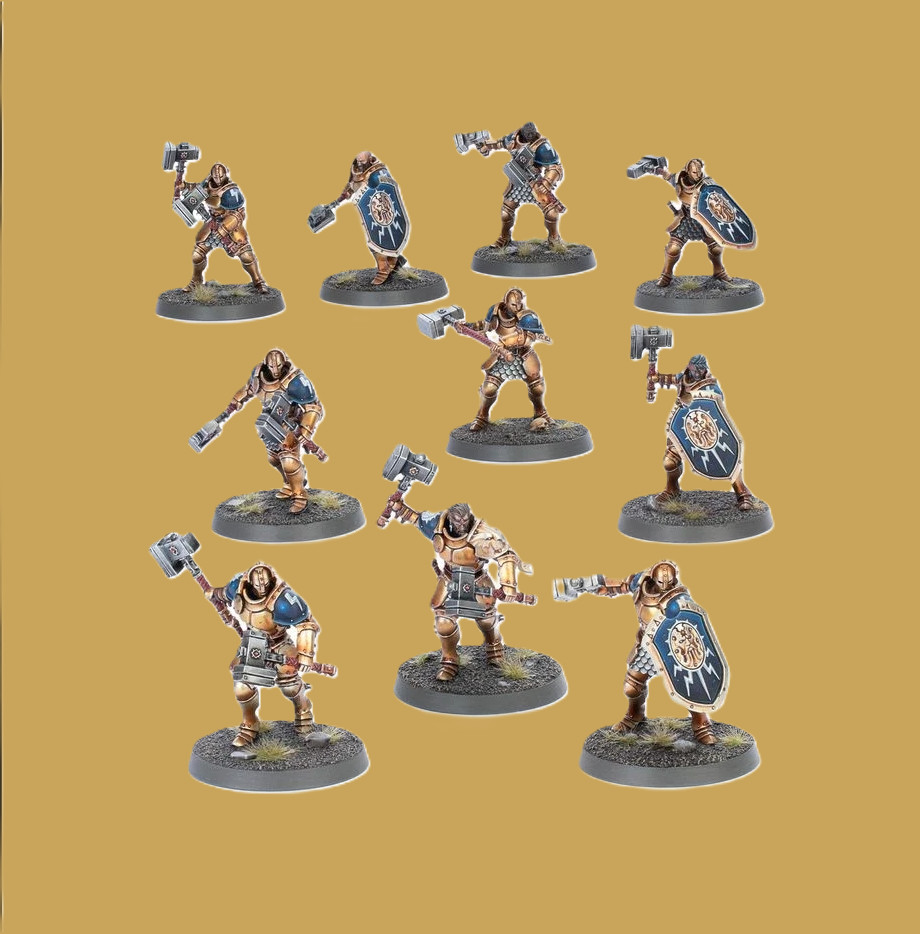 Warhammer AoS Stormcast Eternals (10) Liberators w/Grandhammer NEW NO BOX