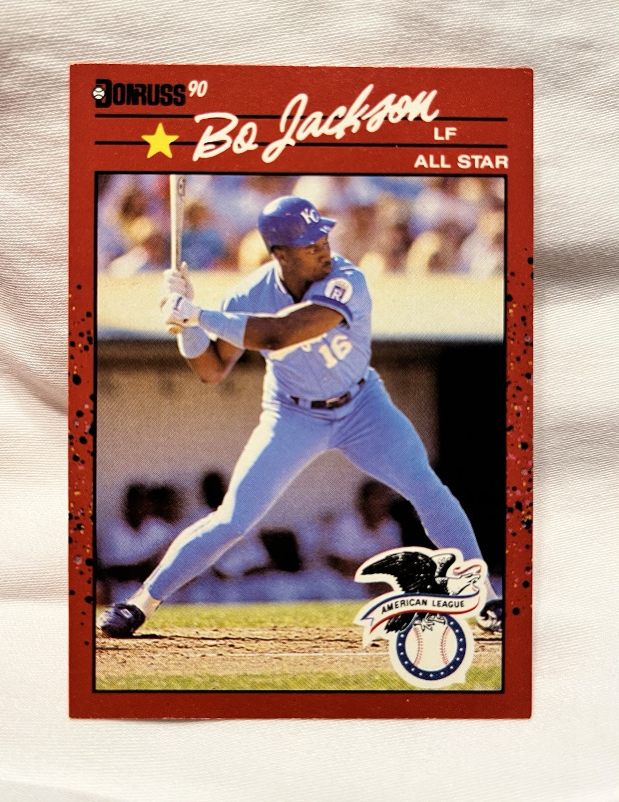 1990 Donruss Bo Jackson #650 Baseball Card. Error. No “.” After INC RARE Crisp