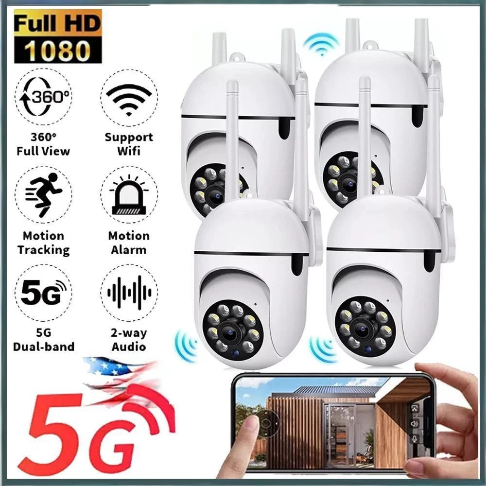 4 Pack Wireless 5G WiFi 1080P Security Camera System Smart Outdoor Night Vision 4 Pack Wireless 5G WiFi 1080P Security Camera System Smart Outdoor Night Vision