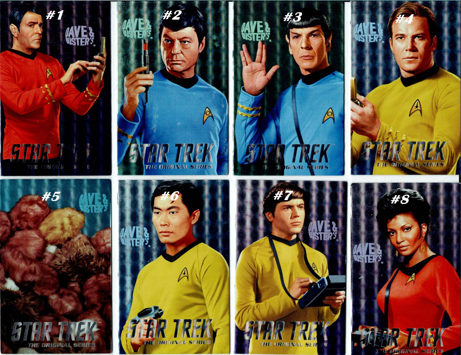 DAVE AND BUSTER STAR TREK THE ORIGINAL SERIES INDIVIDUAL CARDS AND/OR  SETS