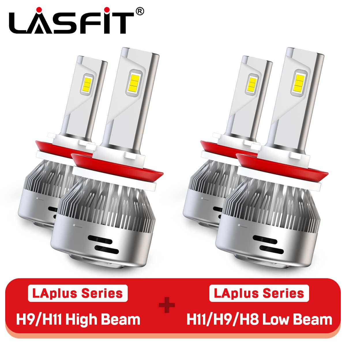 H11 H9 LED Headlight High Low Beam Bulb for Chevrolet Silverado 1500 2022-2026
