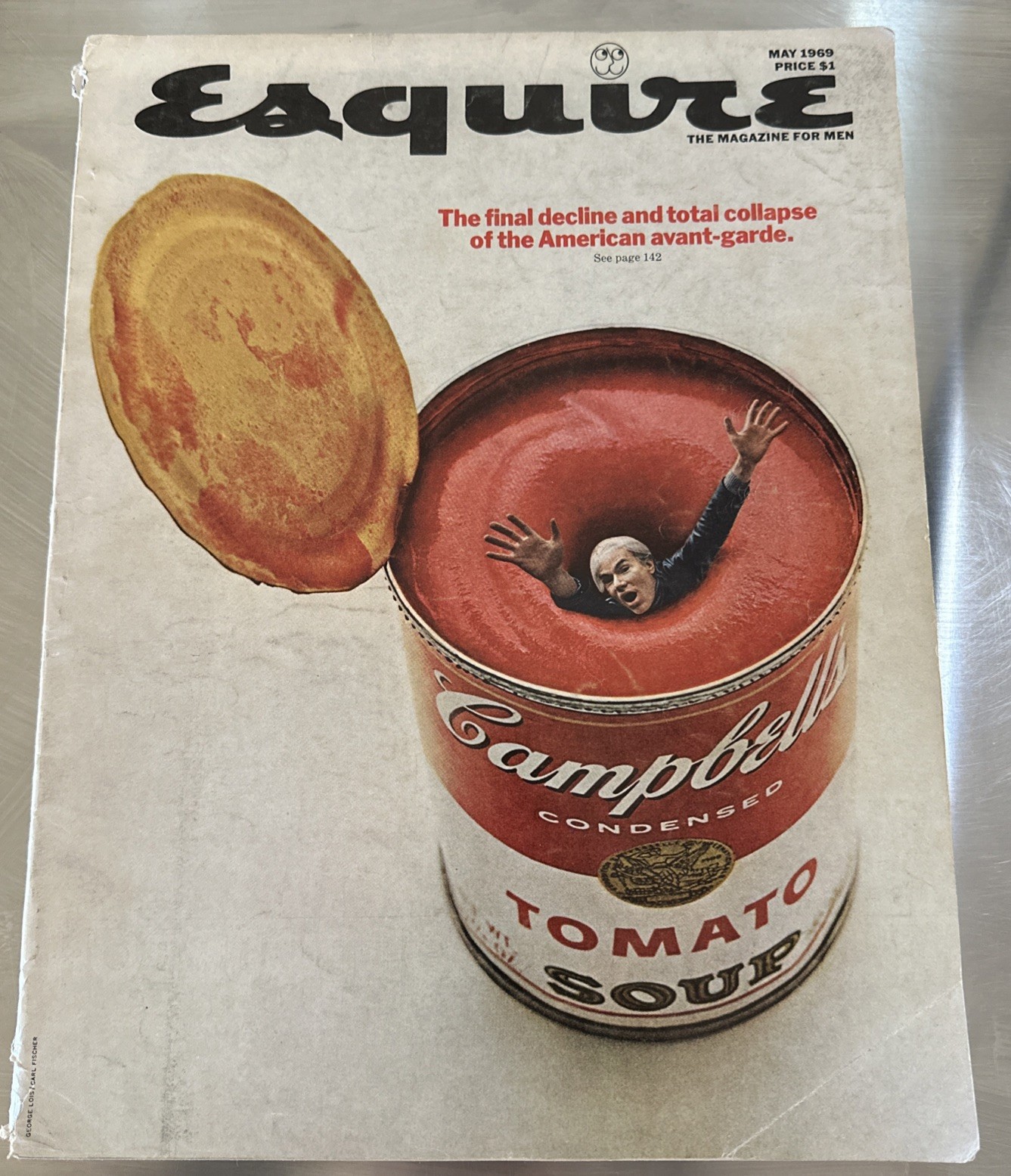 Esquire Magazine - May 1969 - Andy Warhol Campbell’s Soup Cover by George Lois Esquire Magazine - May 1969 - Andy Warhol Campbell’s Soup Cover by George Lois