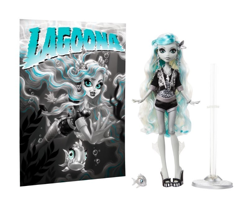 Monster High Reel Drama Lagoona Blue Collector Doll in Black and White Monster High Reel Drama Lagoona Blue Collector Doll in Black and White
