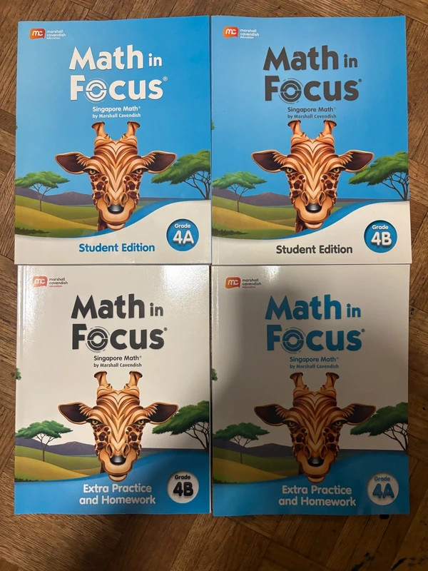 Math in Focus Student Edition Extra Practice and Homework Grade 4A 4B(4 Books) Math in Focus Student Edition Extra Practice and Homework Grade 4A 4B(4 Books)