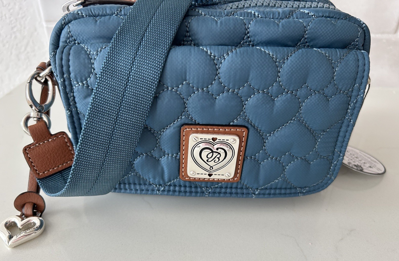 Brighton Quilted Heart Crossbody ~ Lagoon ~ Knix Utility Bag 🌐Travel Bestie NWT Brighton Quilted Heart Crossbody ~ Lagoon ~ Knix Utility Bag 🌐Travel Bestie NWT