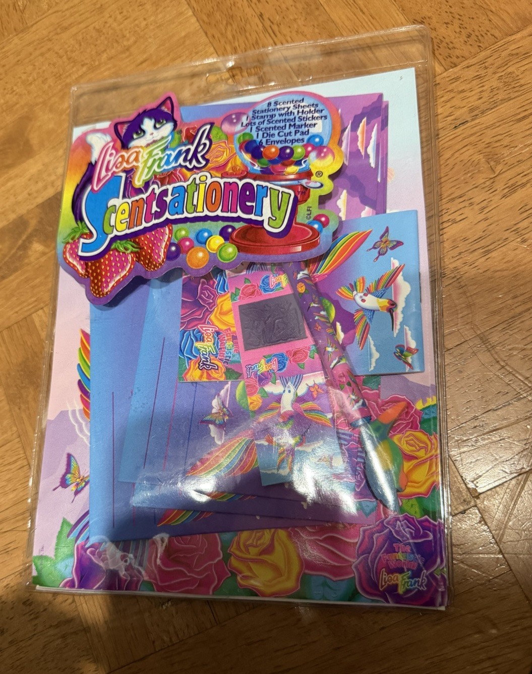 Vintage Lisa Frank Scentsationery Set Dashly Hummingbird Scented Vintage Lisa Frank Scentsationery Set Dashly Hummingbird Scented