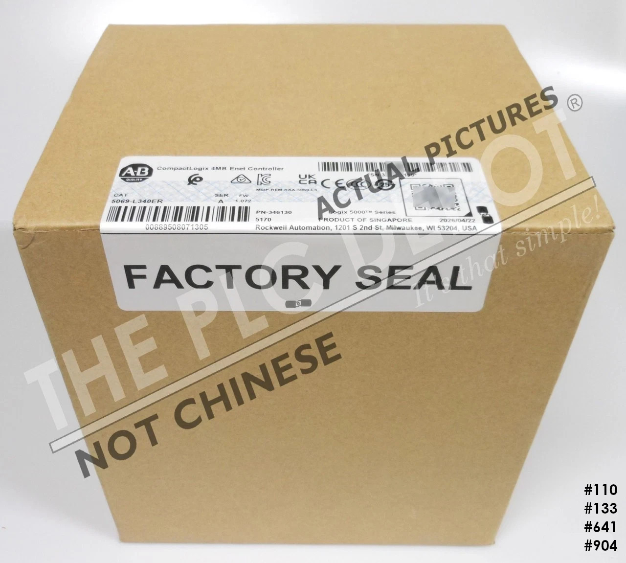 DATE 2026 SEALED ALLEN BRADLEY 5069-L340ER CompactLogix [Real US Seller] #QTY