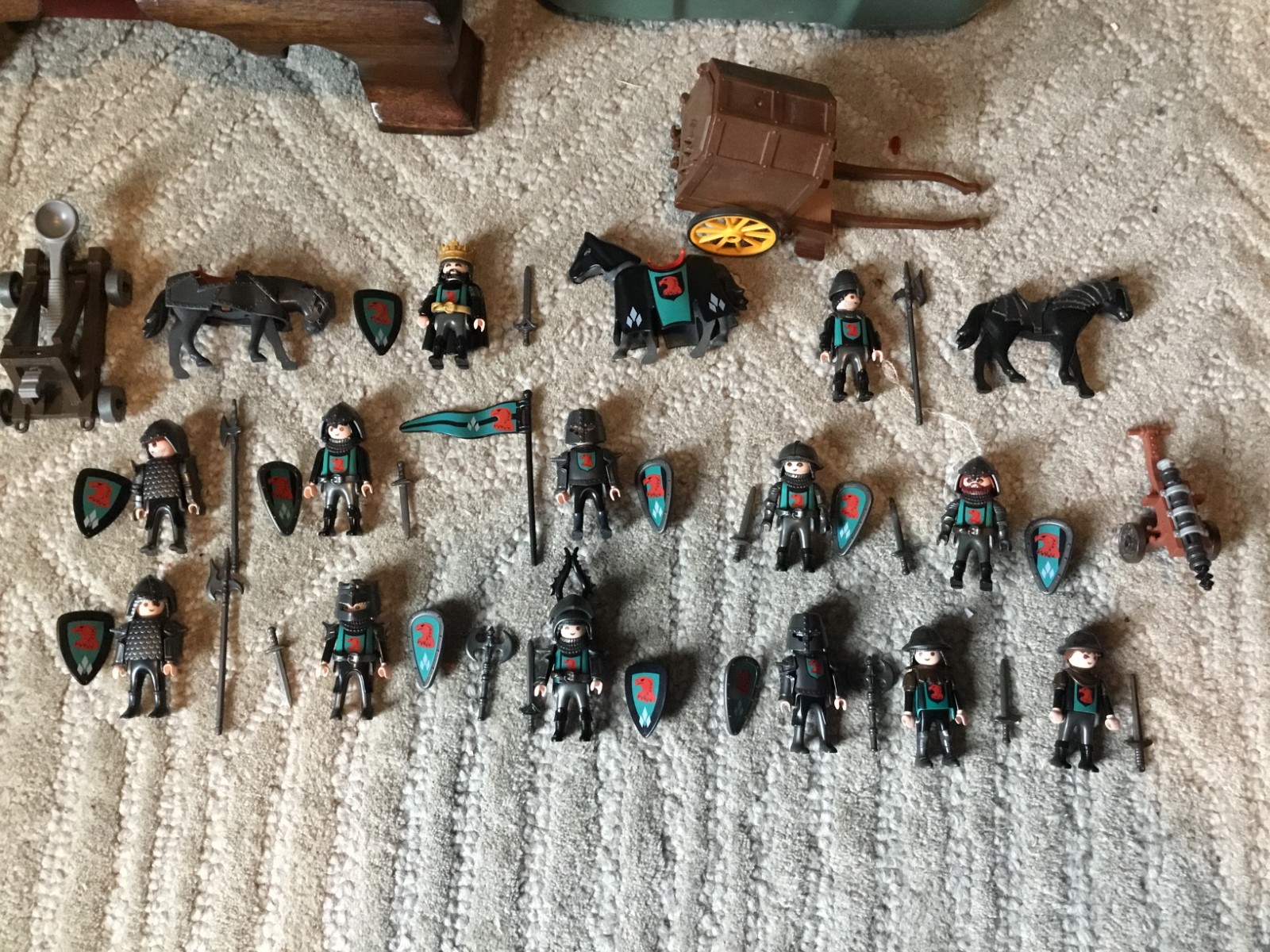 playmobil hawk falcon knights warriors soldiers horses weapons armor wagon