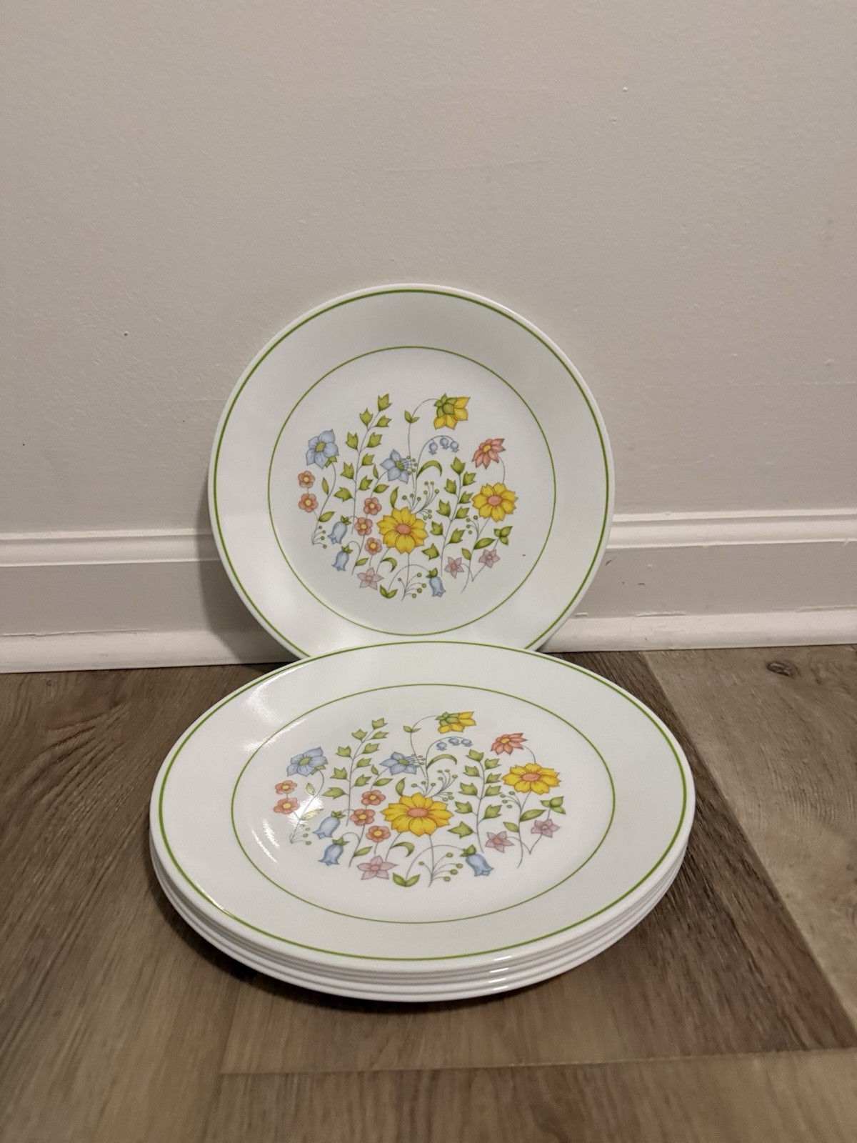 Vintage Corelle Spring Meadow  Dinner 10.25” plates lot of 6