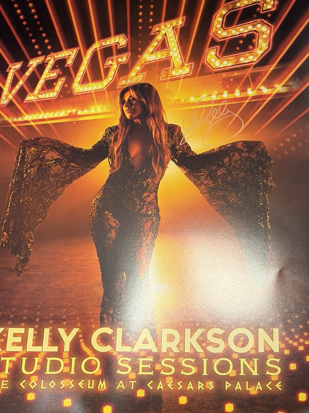Kelly Clarkson Studio Sessions Signed Poster Kelly Clarkson Studio Sessions Signed Poster