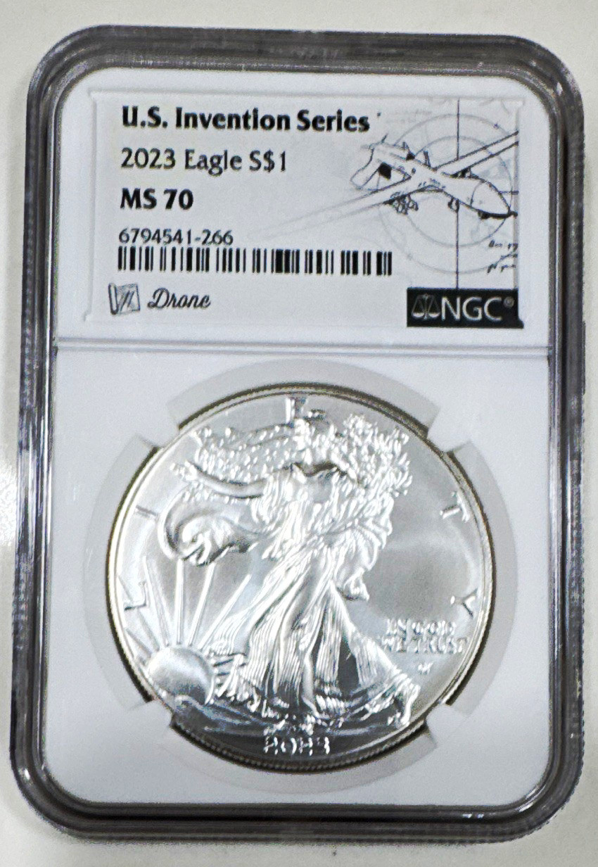 U.S. Mint 2023 Silver Eagle $1 1 oz .999 NGC MS70 6794541-266
