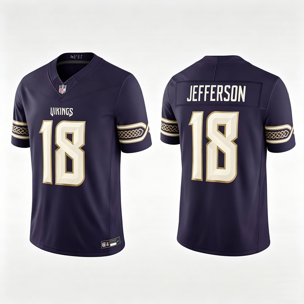 NWT Men\'s Vikings 2026 Rivalries Custom Vapor Limited Stitched Jersey Purple