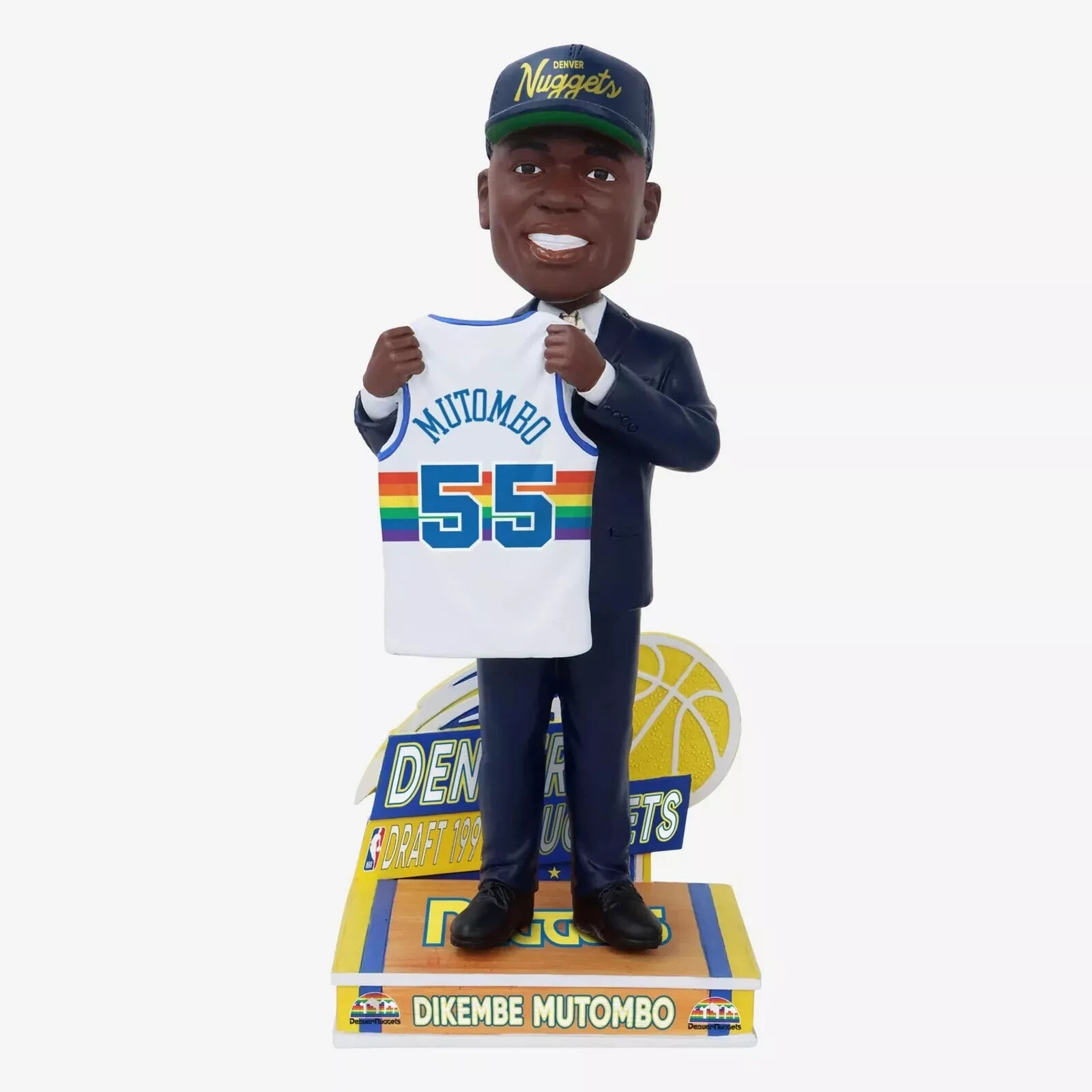 Dikembe Mutombo Denver Nuggets 1991 Draft Pick Bobblehead NBA Basketball